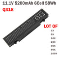 ?LOT Q318 Battery For Samsung AA-PB9NC6B AA-PB9NS6B R580 R428 R780 R730 5200mAh