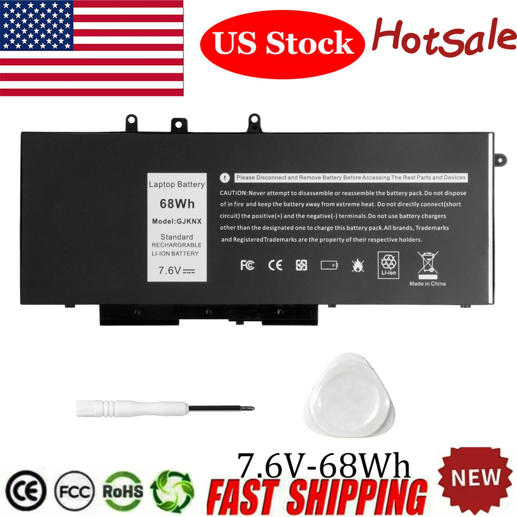 LOT 68Wh GJKNX 93FTF Battery for Dell Latitude 5480 5580 5490 5590 5491 5591