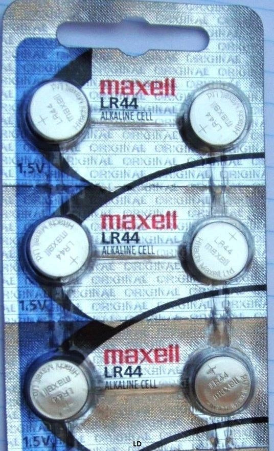 LR44 Maxell (10 piece) LR44 MAXELL A76 L1154 AG13 357 New Alkaline Battery