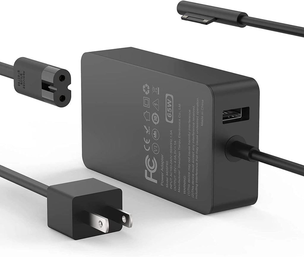 65W Power Adapter Charger for Microsoft Surface Pro 9/8/X/7+/7/6/5/4/3/GO/Book