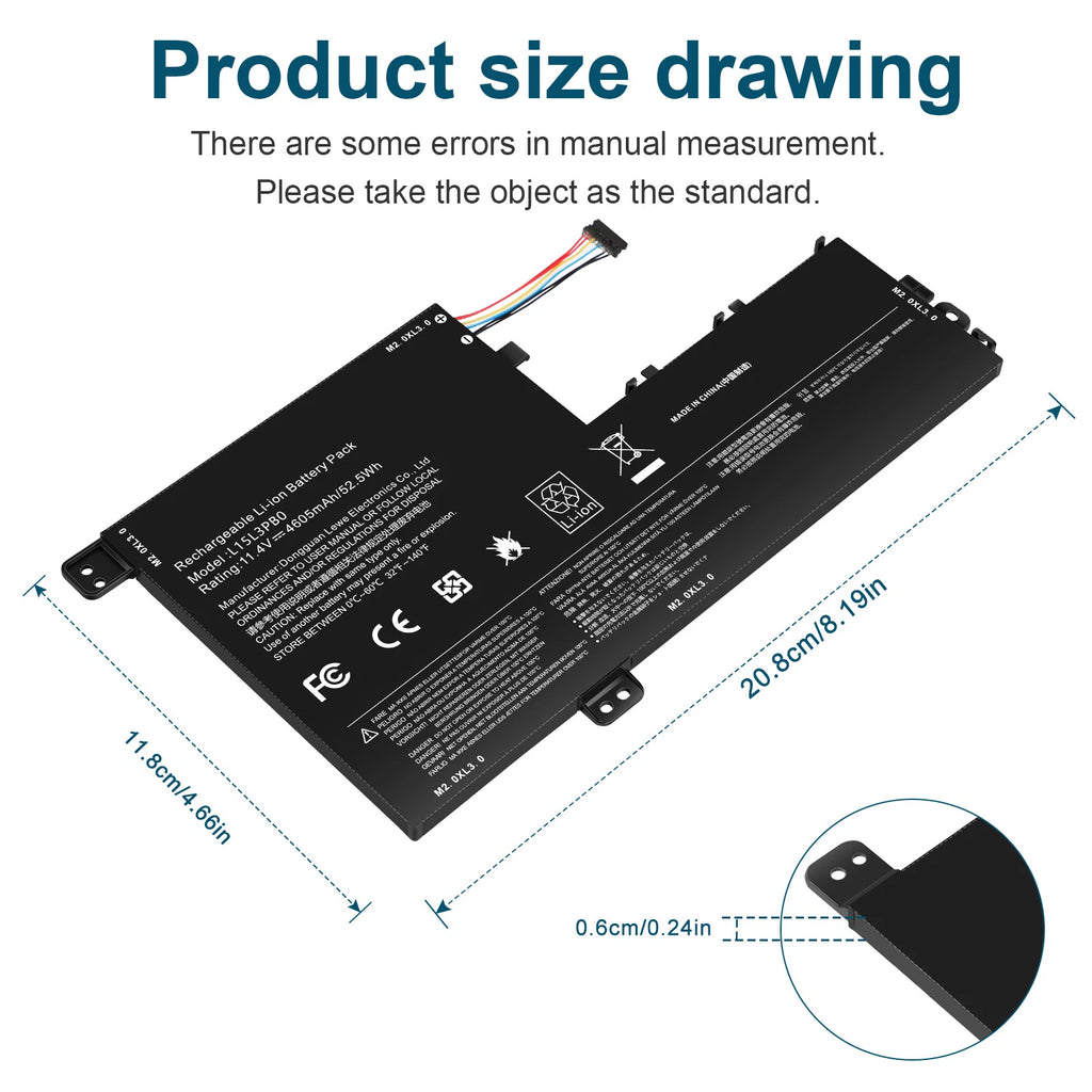 L15L3PB0 L15M3PB0 BATTERY FOR LENOVO Flex 5 1570 IdeaPad 320S-15ABR 520S-14IKB