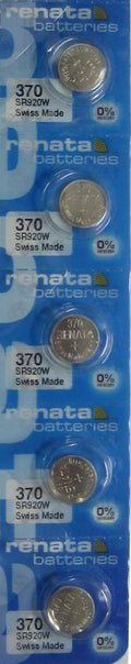 5 Renata 370 watch 0% MERCURY Batteries