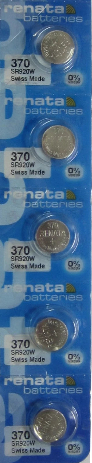 5 Renata 370 watch 0% MERCURY Batteries