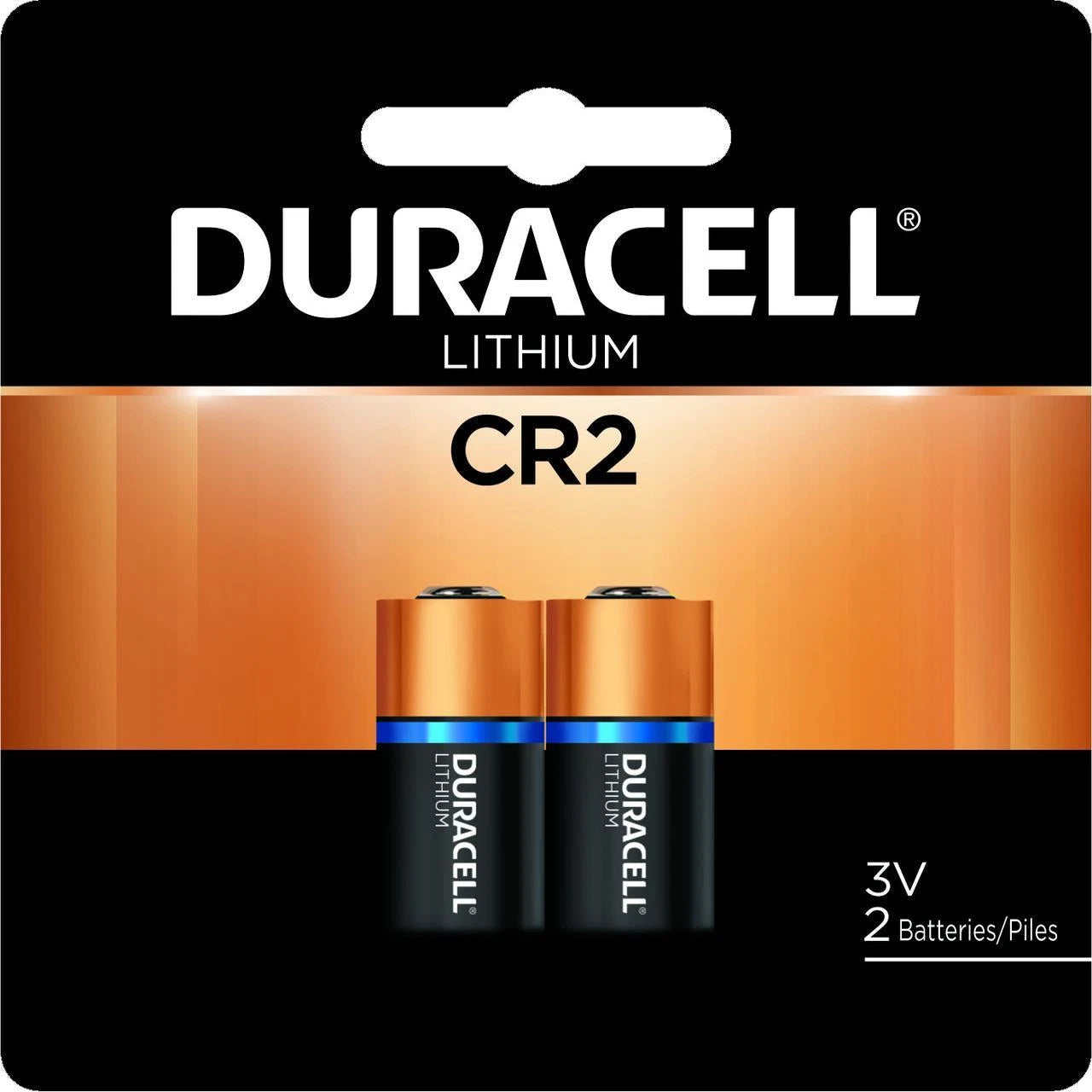 Duracell Cr2 Lithium Battery 3v 2 Batteries on a card