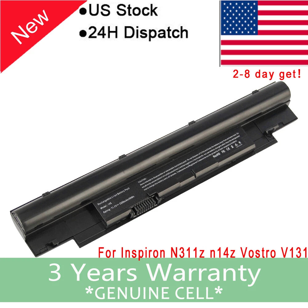 Battery For Dell Inspiron N311Z N13Z N411Z N14Z Vostro V131 V131R V131D 268X5