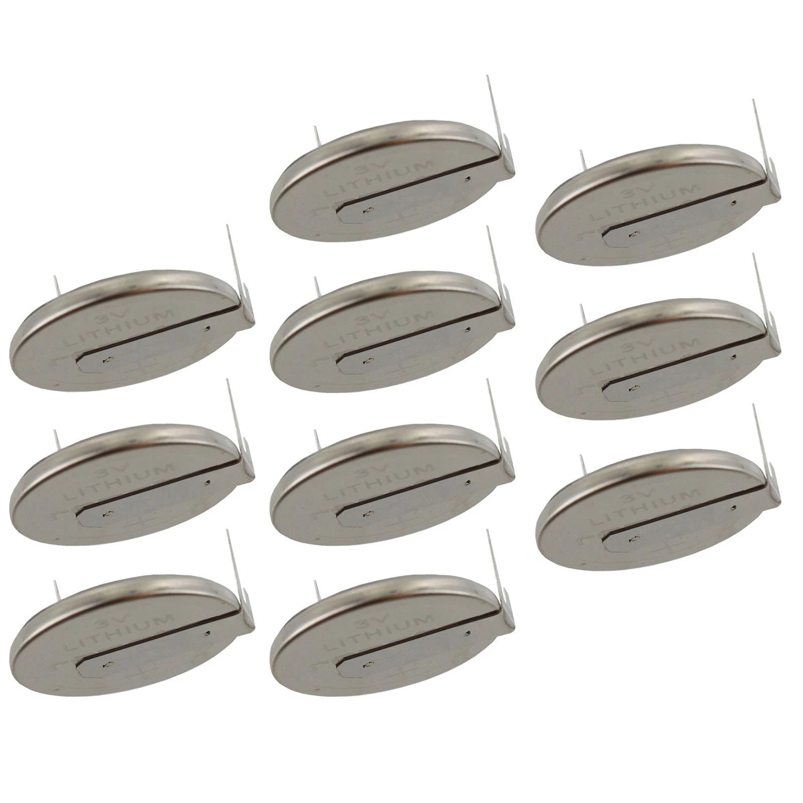 10x CR2025FH-MFR-LF 3V Lithium Coin Battery 2-PIN HORZ for PC CMOS Power