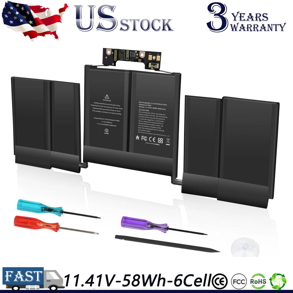 A1964 Battery for MacBook Pro 13" A1989 Mid 2018 2019 A2251 2020 EMC 3214 3358
