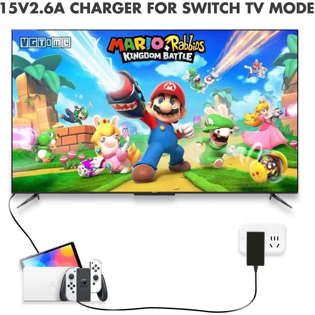 PWR For Nintendo Switch AC Power Supply Adapter Home Wall Travel Charger Cable