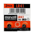 Maxell LR41 AG3 192 1.5V Alkaline Button Cell Thermometer Battery (2 Batteries)
