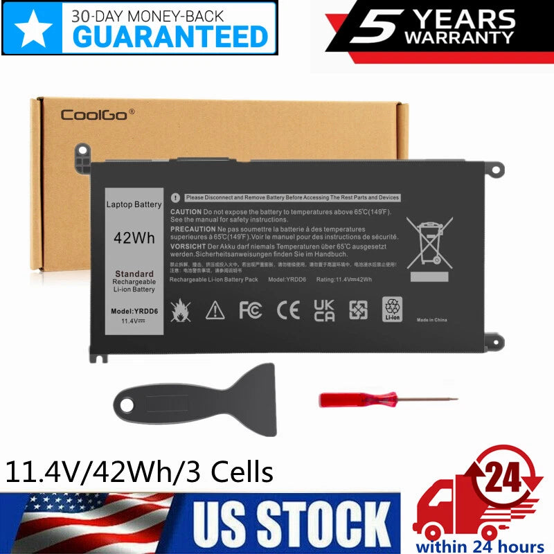 YRDD6 Battery For Dell Latitude 3310 2-in-1 Vostro 5481 5581 5490 5590 Series
