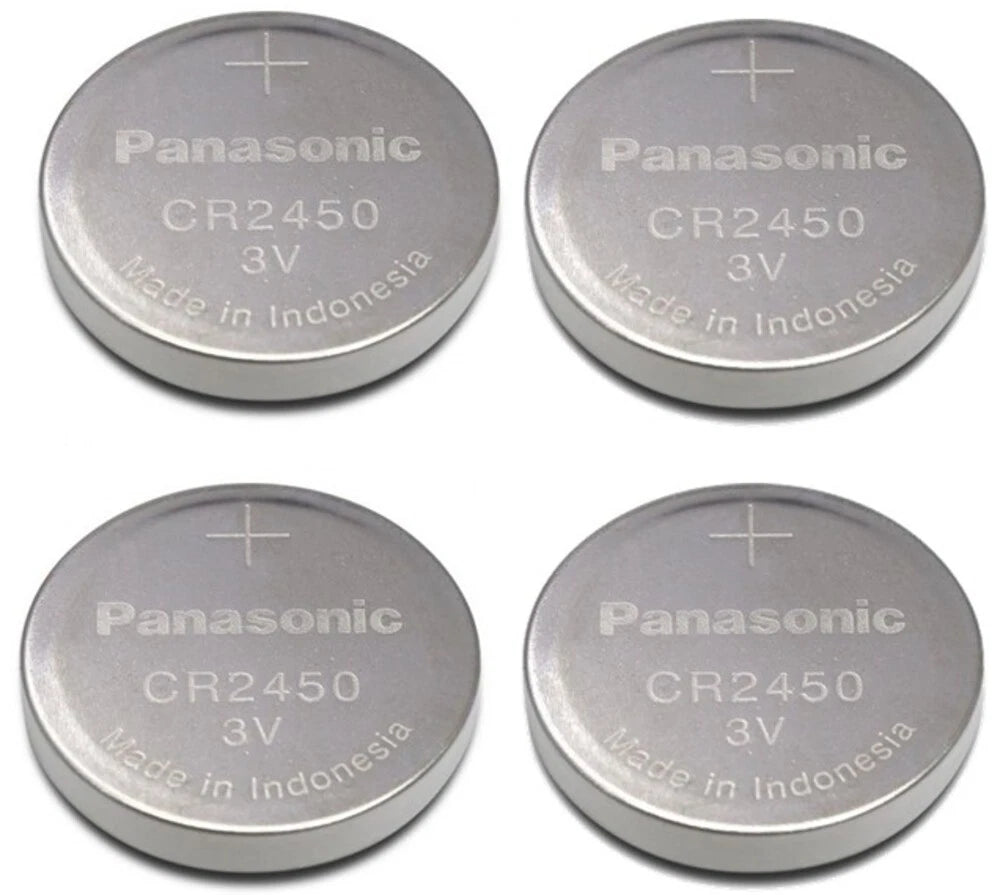 4 New Panasonic CR2450 CR 2450 Bulk Packaged Lithium Batteries 3V - USA SELLER