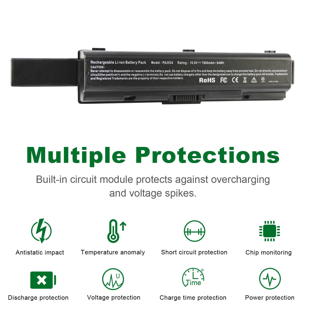 9 Cell Battery for Toshiba PA3533U-1BRS PA3534U-1BRS PA3535U-1BRS PA3727U-1BRS