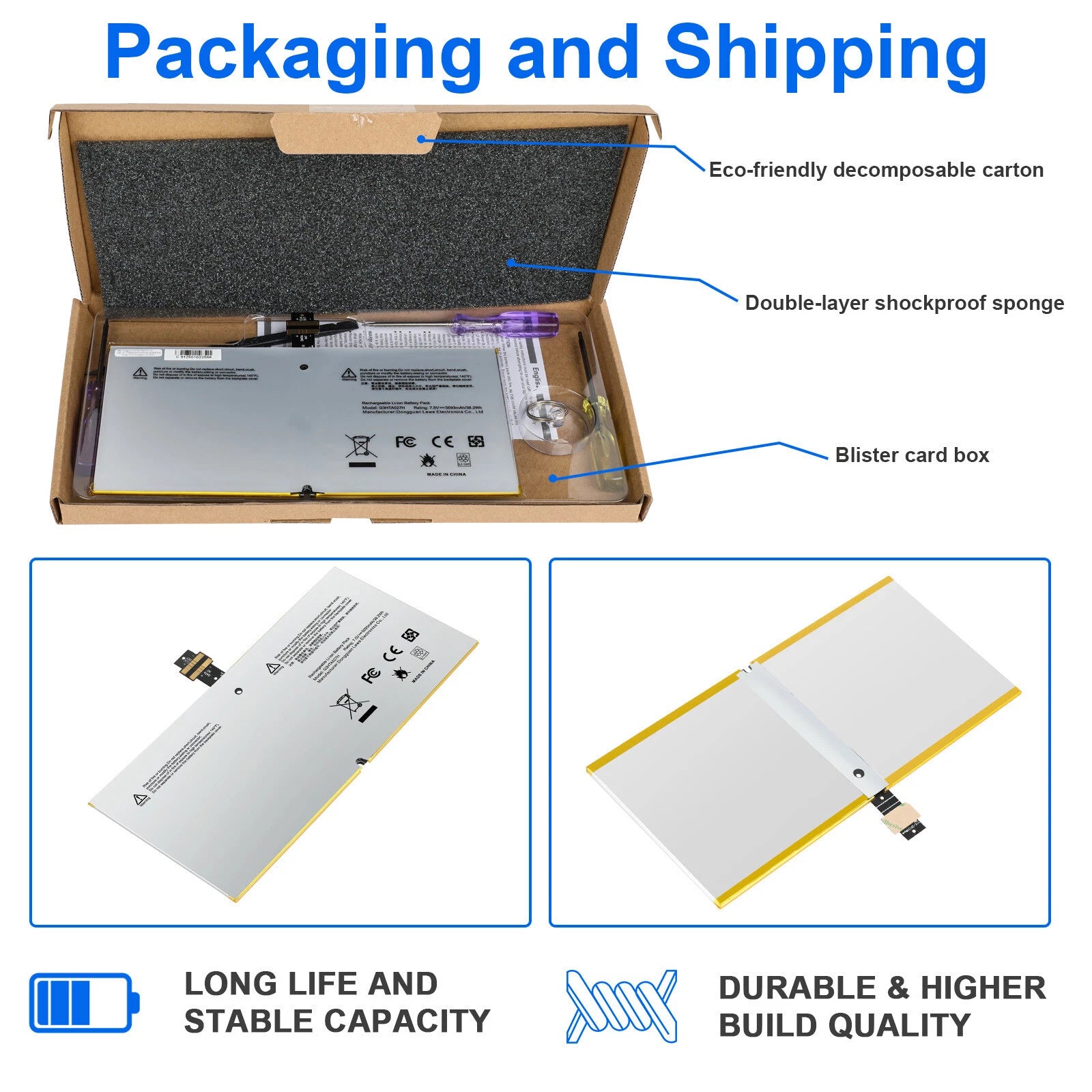 G3HTA027H G3HTAO27H Battery for Microsoft Surface Pro 4 1724 12.3 inch Series