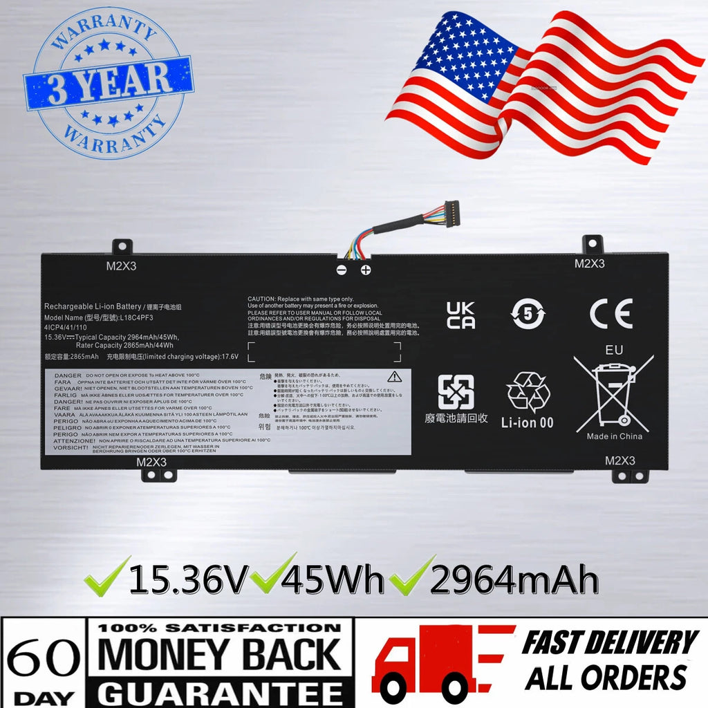 L18C4PF3 L18M4PF3 L18C4PF4 Battery For Lenovo Ideapad Flex-14API 14IWL 14IML