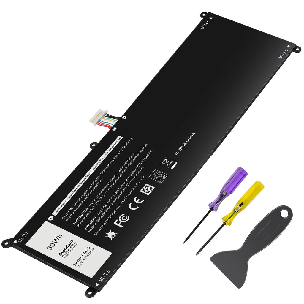 ?30Wh For Dell XPS 12 9250 Latitude 12 7275 Series 9TV5X 0V55D0 7VKV9 Battery