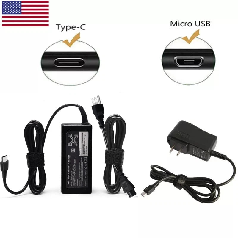 TypeC Laptop Charger For Dell XPS 13 9365 9370 9380 Latitude 7275 7370 5290-2in1