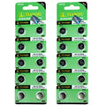 20 PCS LR1130 AG10 389 Alkaline Battery 0% Hg 1.5V Button Cell for Watch Remote