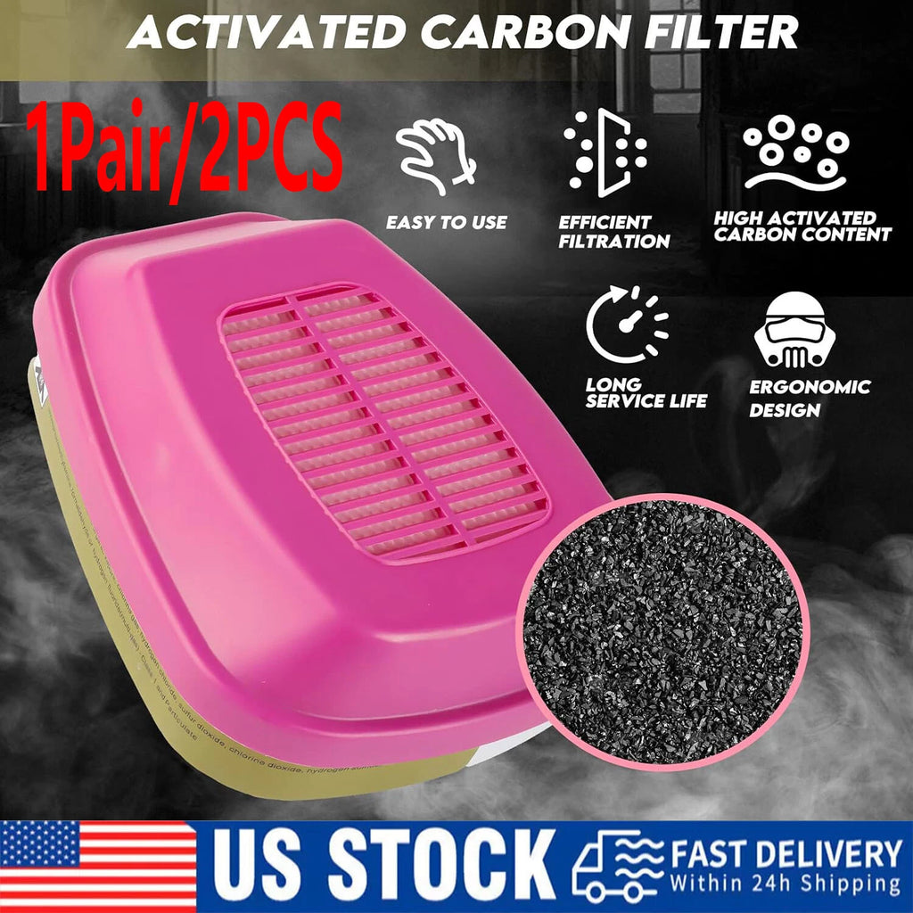 2PCS Replacement for 3M 60923 Organic Vapor Acid Gas Cartridge P100 Filter