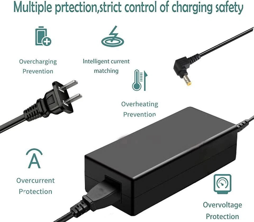 Power Cord For Zebra Eltron TLP2844 LP2824 Label Printer AC/DC Adapter Charger