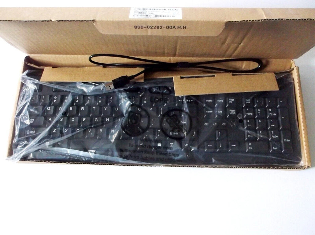 Lot of 10 - NEW Unbranded for HP WIRED USB STANDARD DESKTOP KEYBOARD 697737-001