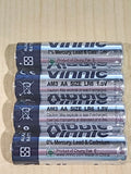 4x New Vinnic AA 1.5v Alkaline Batteries LR6 AM3 for remotes lights calculators