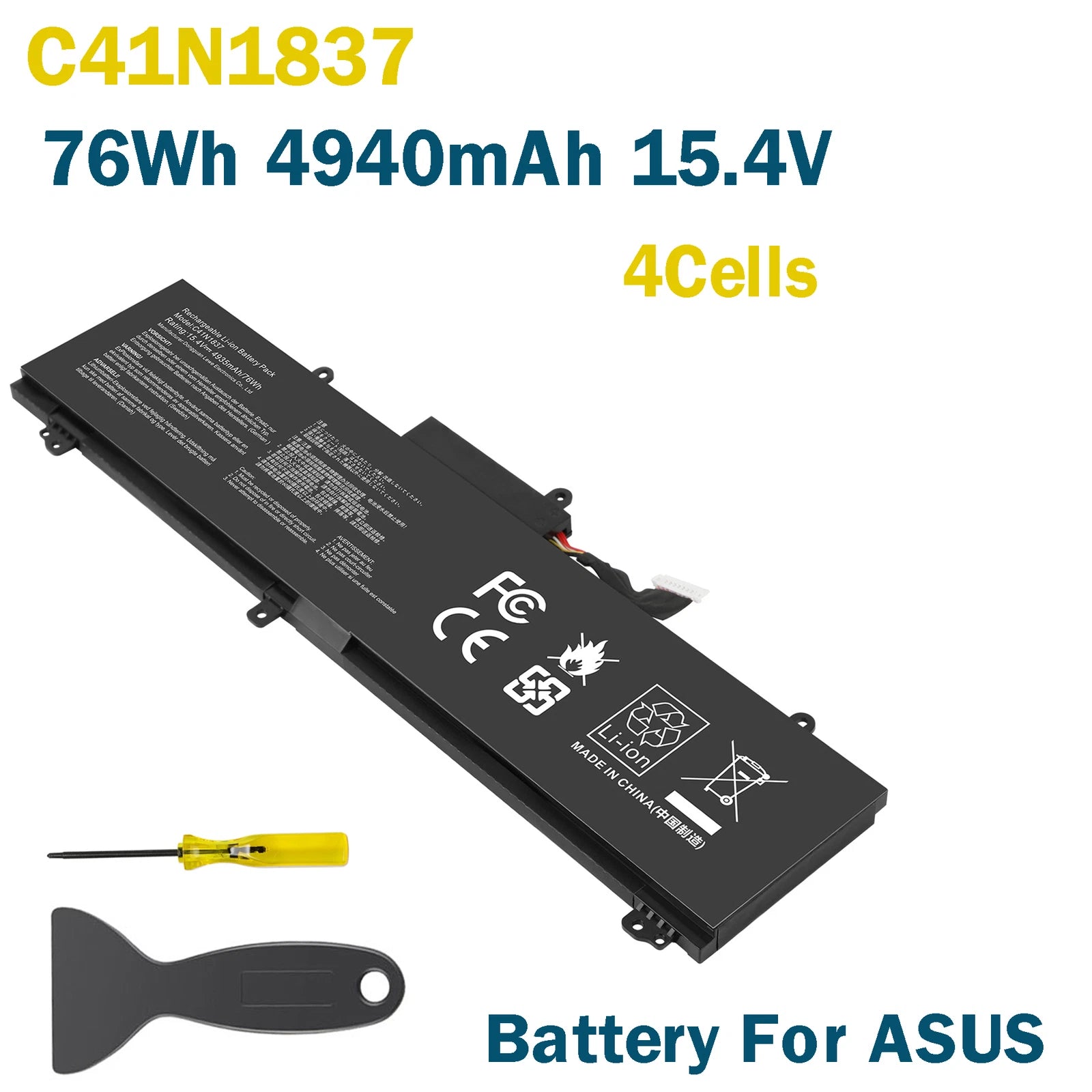 ??Battery C41N1837 For Asus Rog Zephyrus GA502DU GA532DU GU502 GU532 GX502 76WH