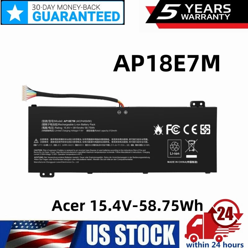 Battery For Acer Predator Triton 300 PT315-52 PT315-53 Laptop Battery AP18E7M