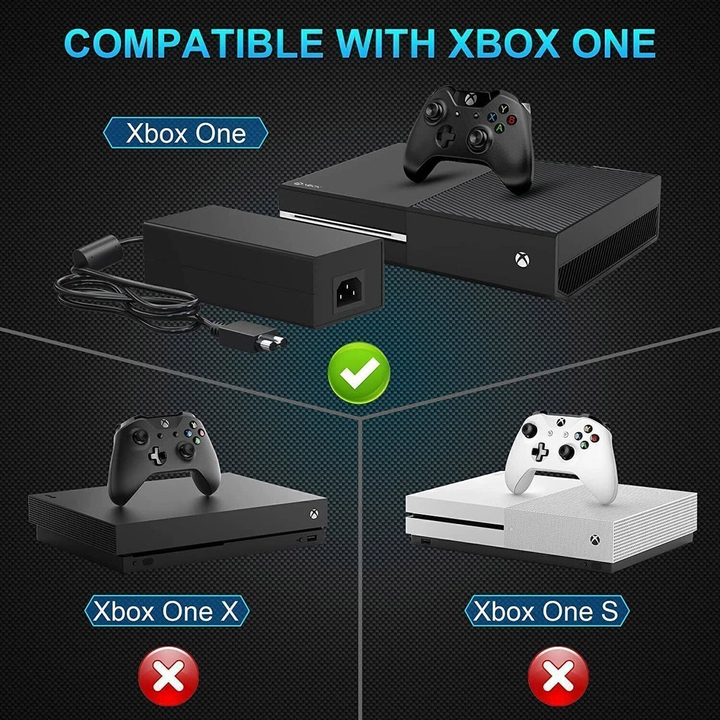 XBOX ONE Power Supply Brick Charger Adapter Cable Cord for Microsoft Xbox 1 One