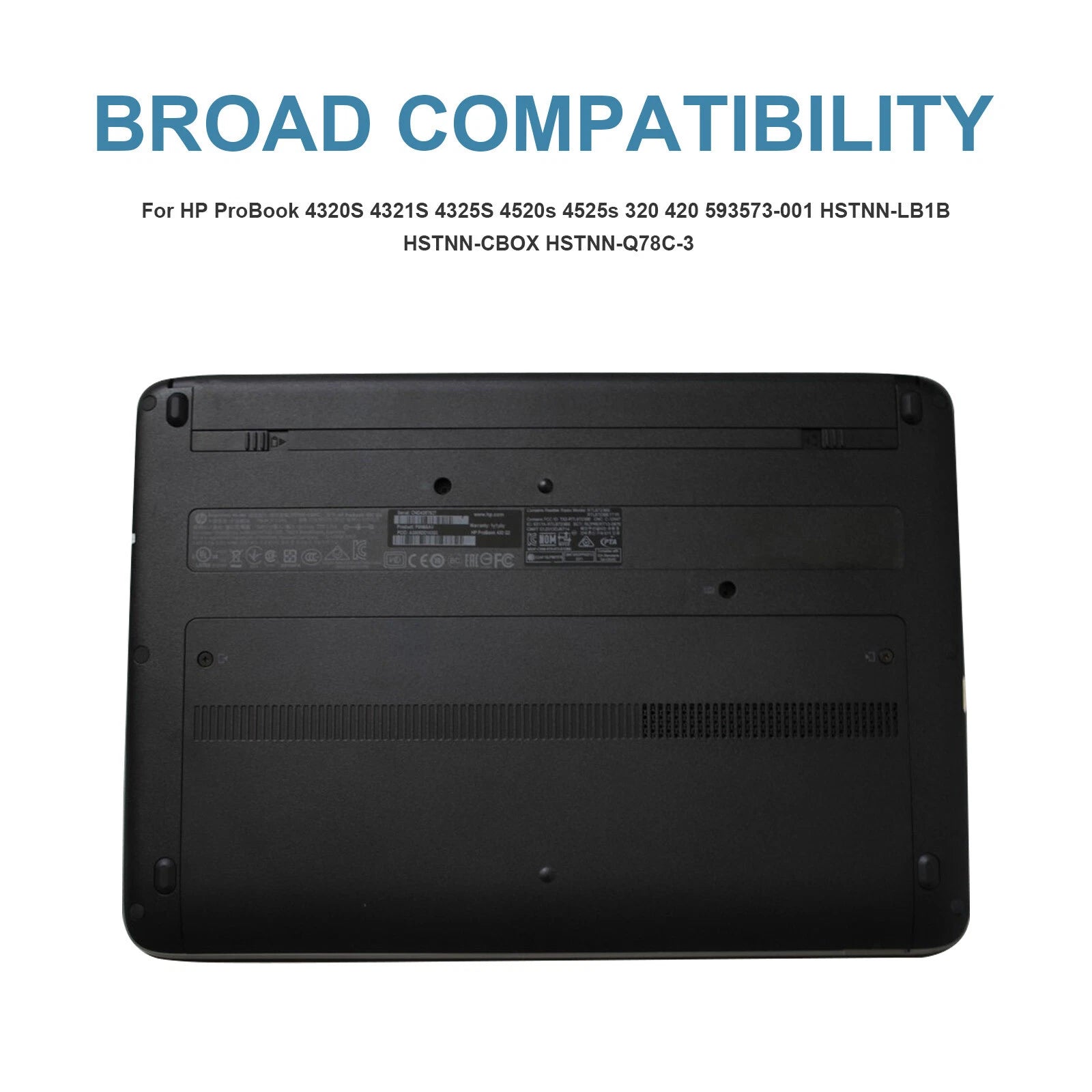 6 Cell Battery for HP 420 421 620 625 ProBook 4320s 4520s 4525s PH06 593572-001