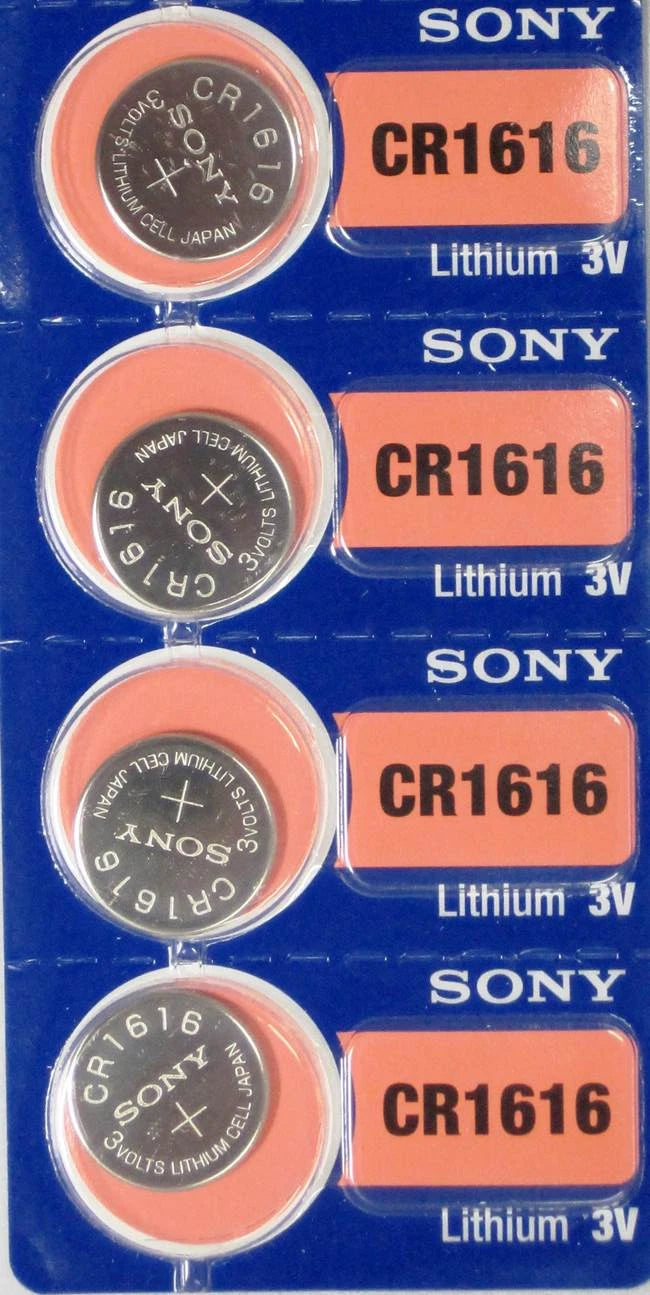 4 Pk SONY CR1616 Lithium 3v Batteries CR 1616