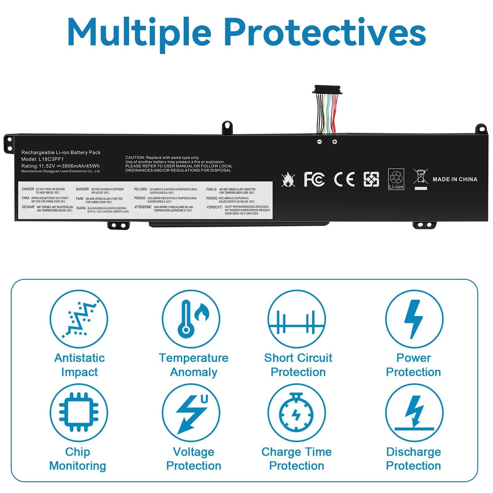 L18C3PF1 L18M3PF1 Battery for Lenovo Ideapad L340-15IRH L340-17IRH Gaming 45Wh