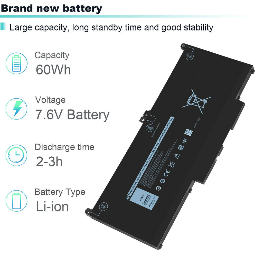 MXV9V Laptop Battery For Dell Latitude 5300 5310 7300 7400 E5300 E7300 E7400
