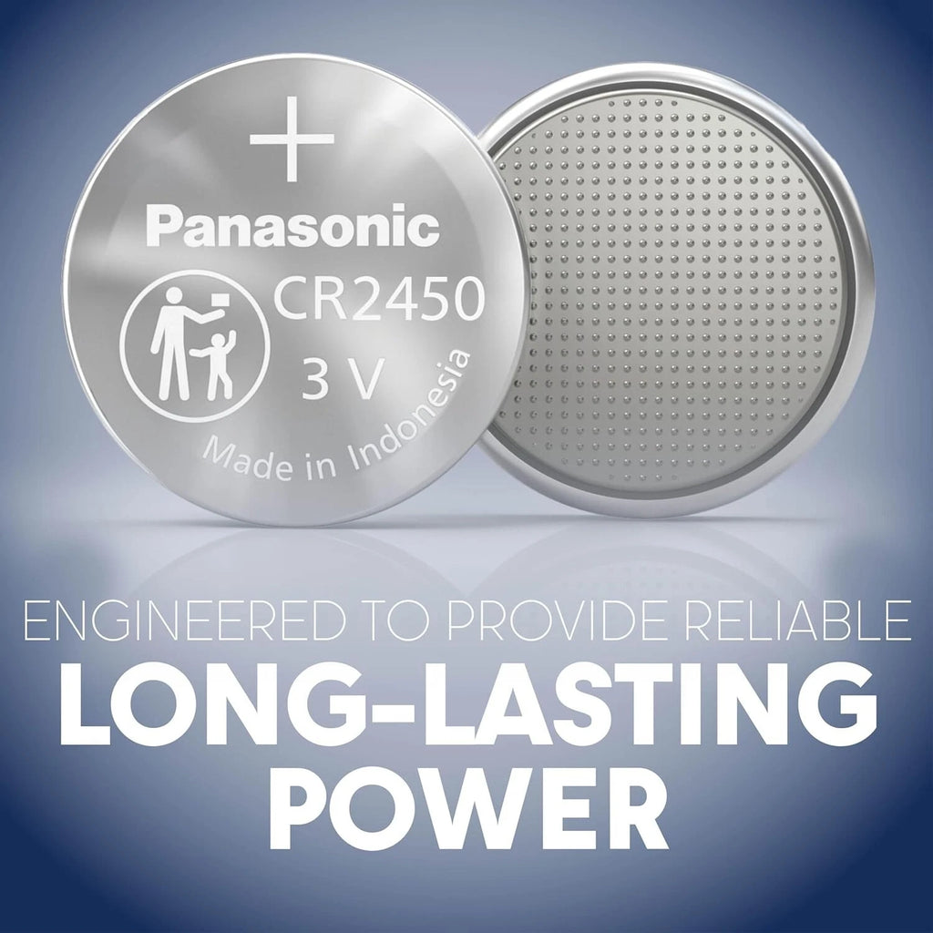 4 x Fresh New Panasonic CR2450 CR 2450 3v LITHIUM Coin Cell Battery Exp. 2035