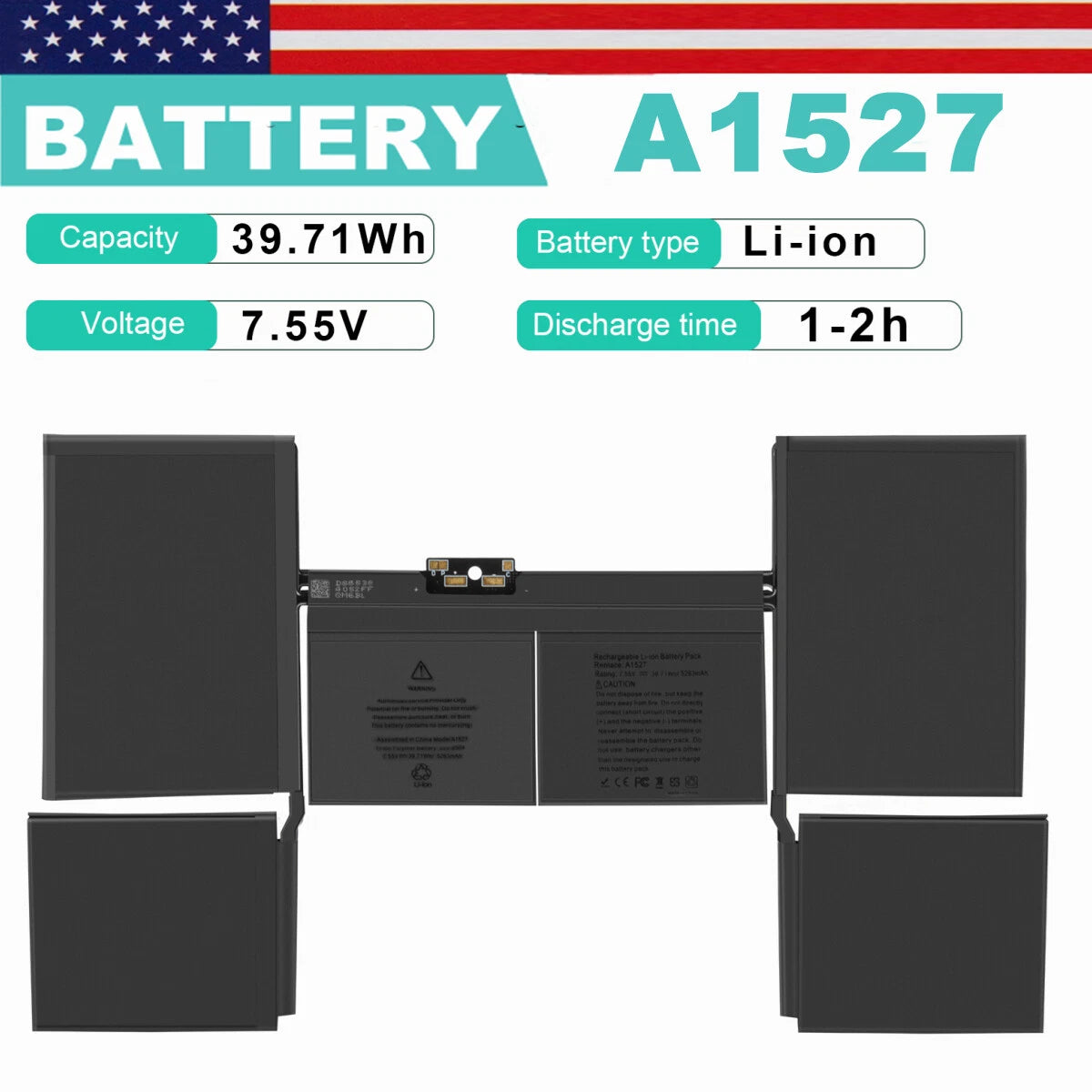 ??A1527 A1534 Battery for Apple MacBook Retina 12" Early 2015 2016, Mid 2017