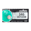 Murata 346 SR712SW 1.55V Silver Oxide 0% Hg Mercury Free Watch Battery 1 Battery
