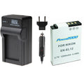 EN-EL12 Battery with Charger for Nikon Coolpix A900, A1000, B600 Camera