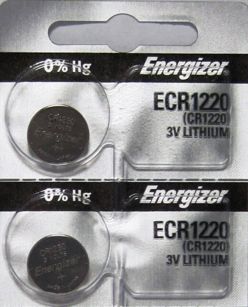 5 Fresh ENERGIZER CR1220 BATTERY 3V LITHIUM CR 1220 DL1220 BR1220 BRAND NEW