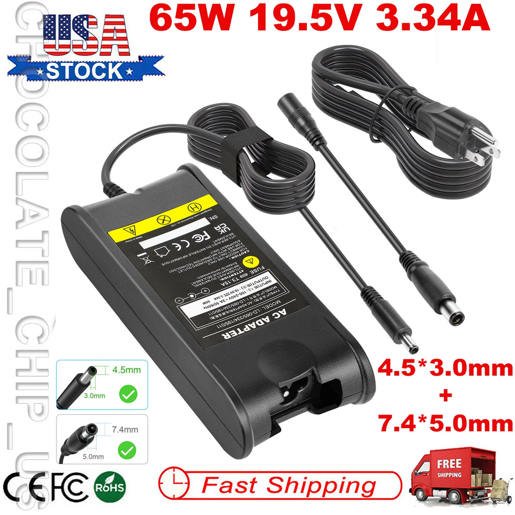 65W AC Adapter Charger for Dell Inspiron 3583 3593 7506 7573 Latitude 3520 3420