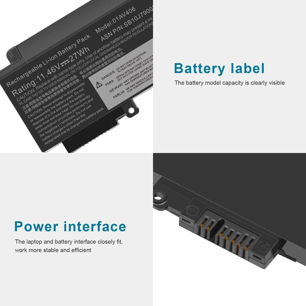 01AV406 Battery For Lenovo ThinkPad T460s T470s 00HW024 00HW025 SB10J79003 27Wh