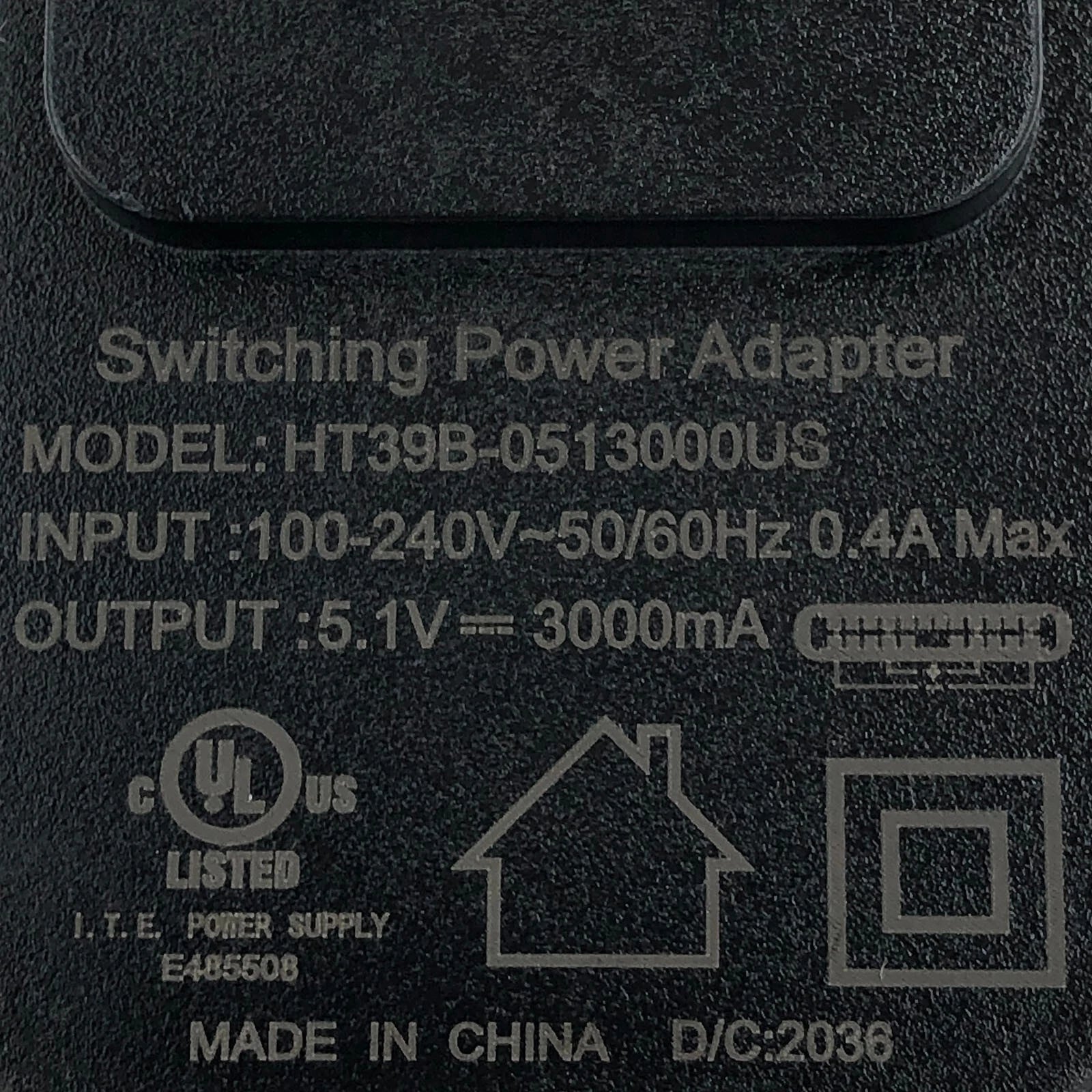 NEW Genuine I.T.E 15W AC Power Adapter Type-C 5.1V for Raspberry Pi