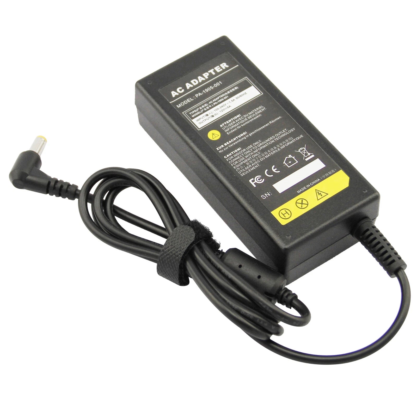 AC/DC Adapter for Curtis LED1930A 19 720p HD LED LCD TV LED1930A_EN LED1930A_FR