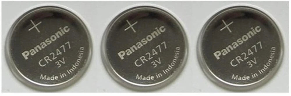 3 NEW PANASONIC CR2477 3V LITHIUM BATTERIES CR 2477 Expiration date 2028