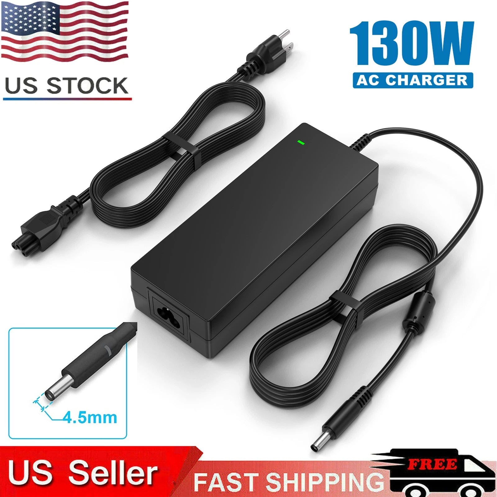 For Dell 130W AC Adapter for Dell XPS 15 / Inspiron 13 06TTY6 0V363H 09TXK7 NEW
