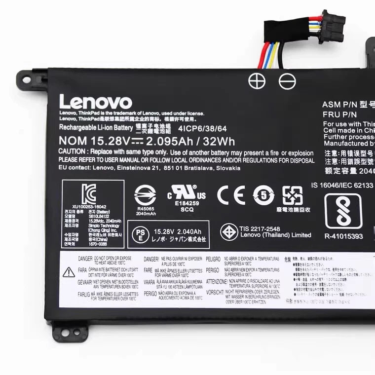 Genuine 00UR891 01AV493 Battery For Lenovo ThinkPad T570 T580 P51S P52S 00UR892