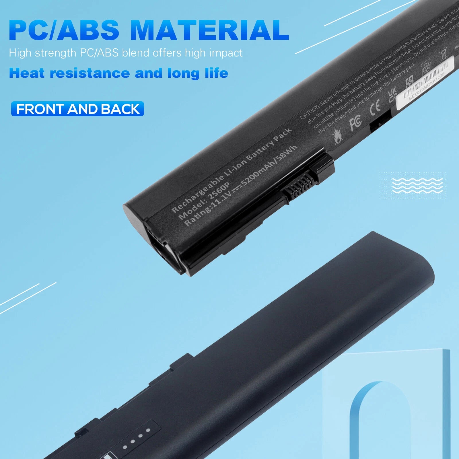 SX06XL Laptop Battery for HP Elitebook 2560p 2570p Serie 463309-241 QK644AA SX09