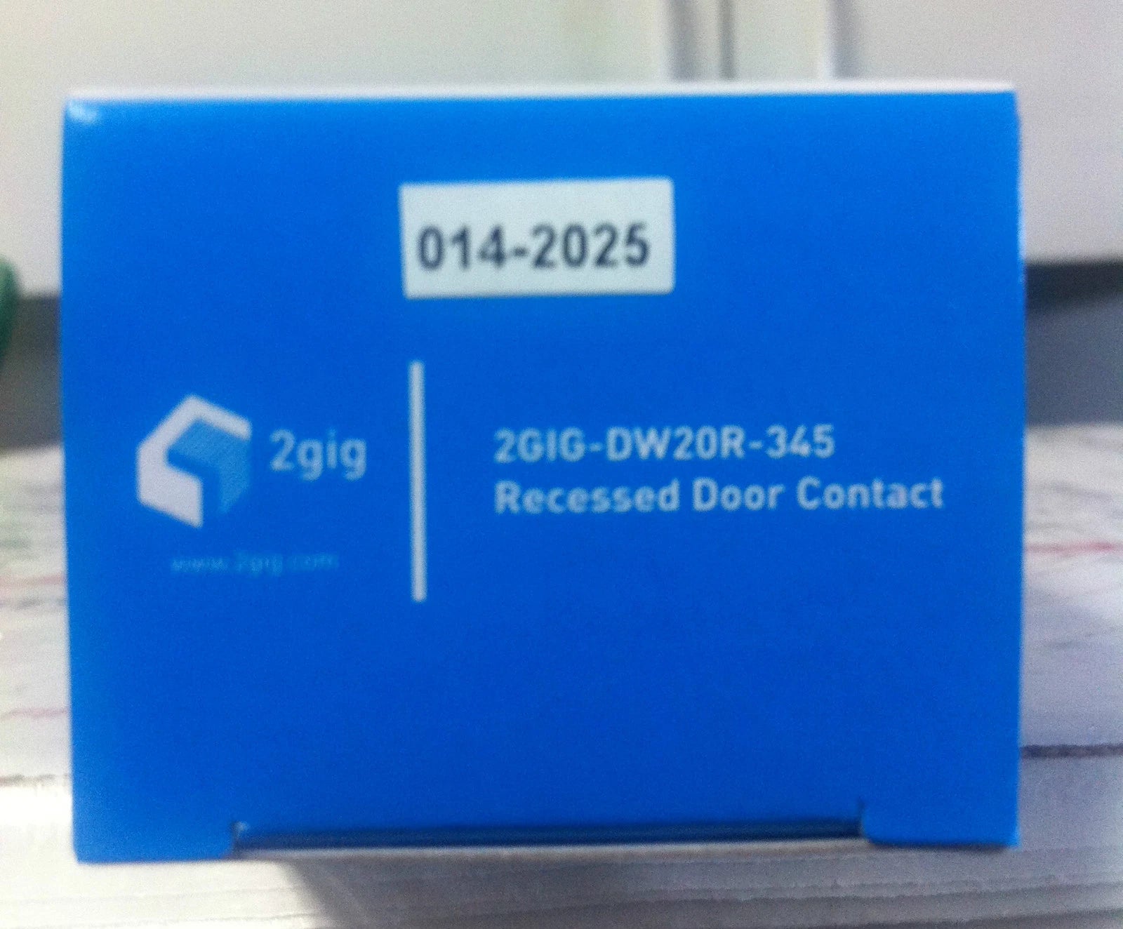 Brand New 2GIG DW20R-345 Wireless Recessed Door Contact w/ Battery