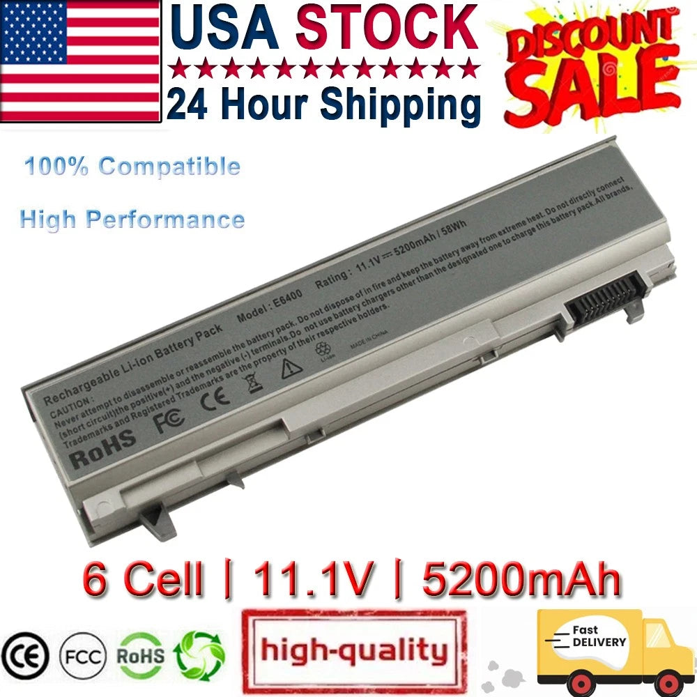 New Battery For DELL Latitude E6400 E6500 E6410 E6510 PT434 PT437 KY265 MP303