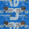 4 Pcs Renata 1.55V Button Cell Battery 315 SR716SW