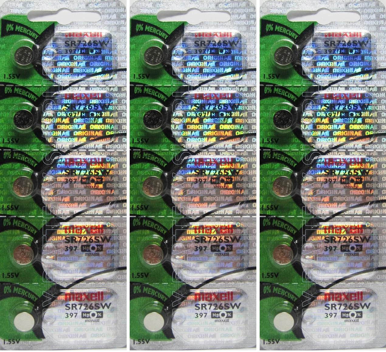 15 Maxell 397 Batteries