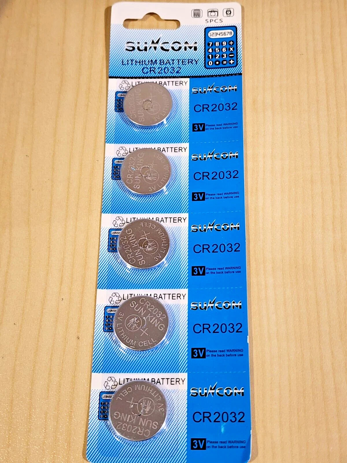 20 x New SUNCOM CR2032 CR 2032 ECR2032 3v lithium Battery key fobs